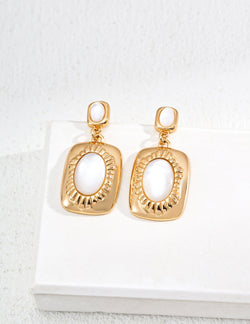 18K Gold Vermeil | Aurora Frame Earrings - Sterling Silver / 18K Gold Vermeil - Beau One