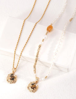 18K Gold Vermeil Celestial Embrace Necklace - Sterling Silver / 18K Gold Vermeil - Beau One