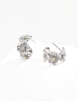 18K Gold Vermeil | Rosette Bloom Earrings - Sterling Silver / 18K Gold Vermeil - Beau One