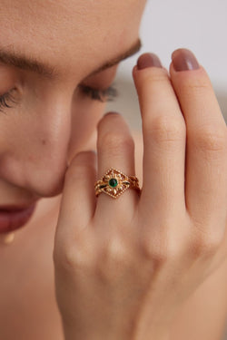 Emerald Eye Ring
