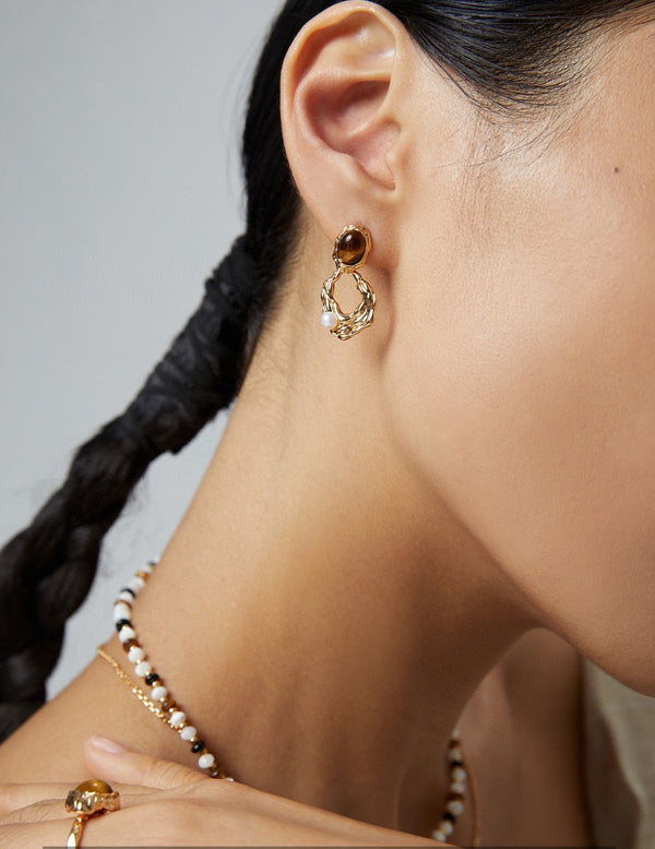 Golden Ember Earrings