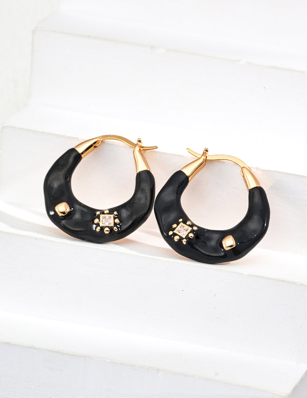 Orbit Noir Earrings