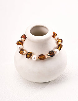 Amber Bloom Bracelet - Sterling Silver / 18K Gold Vermeil - Beau One