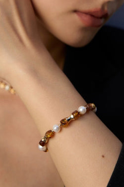 Amber Bloom Bracelet - Sterling Silver / 18K Gold Vermeil - Beau One