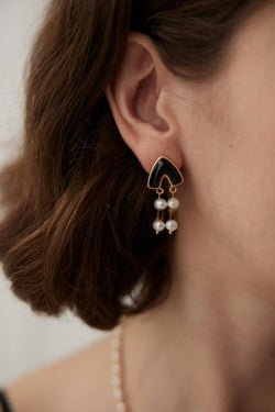 Amber Flame Earrings - Sterling Silver / 18K Gold Vermeil - Beau One
