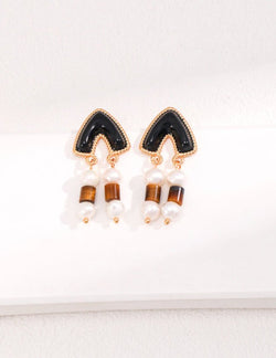 Amber Flame Earrings - Sterling Silver / 18K Gold Vermeil - Beau One