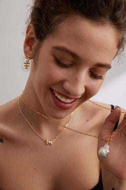 Baroque Muse Pearl Necklace - Sterling Silver / 18K Gold Vermeil - Beau One