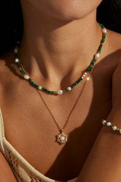 Celestial Bloom Necklace - Sterling Silver / 18K Gold Vermeil - Beau One