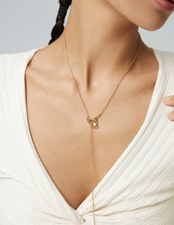 Falling Light Necklace - Sterling Silver / 18K Gold Vermeil - Beau One