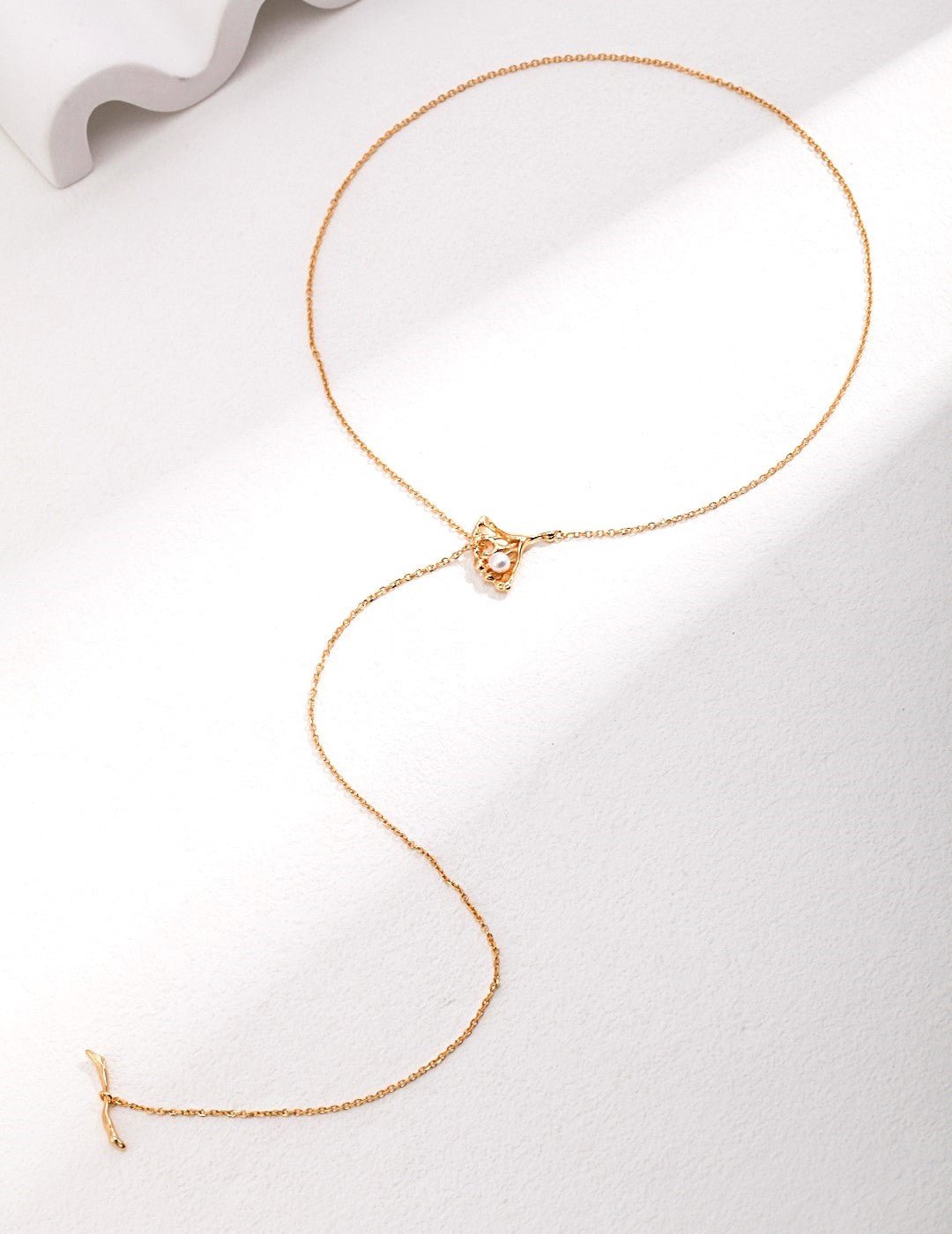 Falling Light Necklace - Sterling Silver / 18K Gold Vermeil - Beau One