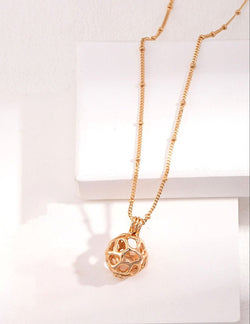 Fluid Lantern Pendant Necklace - Sterling Silver / 18K Gold Vermeil - Beau One