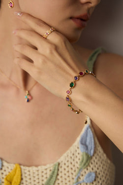 Gem Harmony Bracelet - Sterling Silver / 18K Gold Vermeil - Beau One