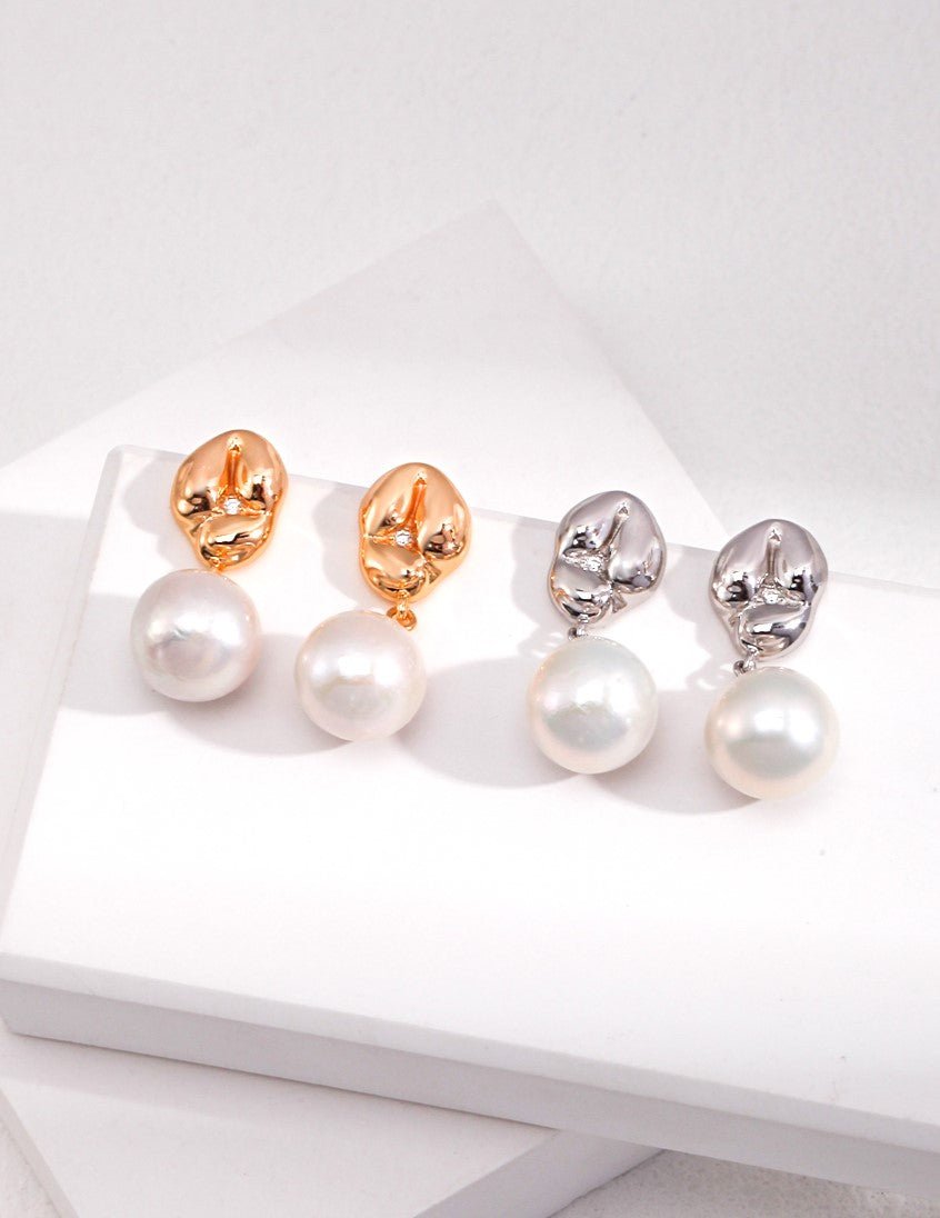 Gleam Drop Earrings - Sterling Silver / 18K Gold Vermeil - Beau One