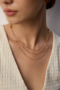 Golden Drift Necklace - Sterling Silver / 18K Gold Vermeil - Beau One