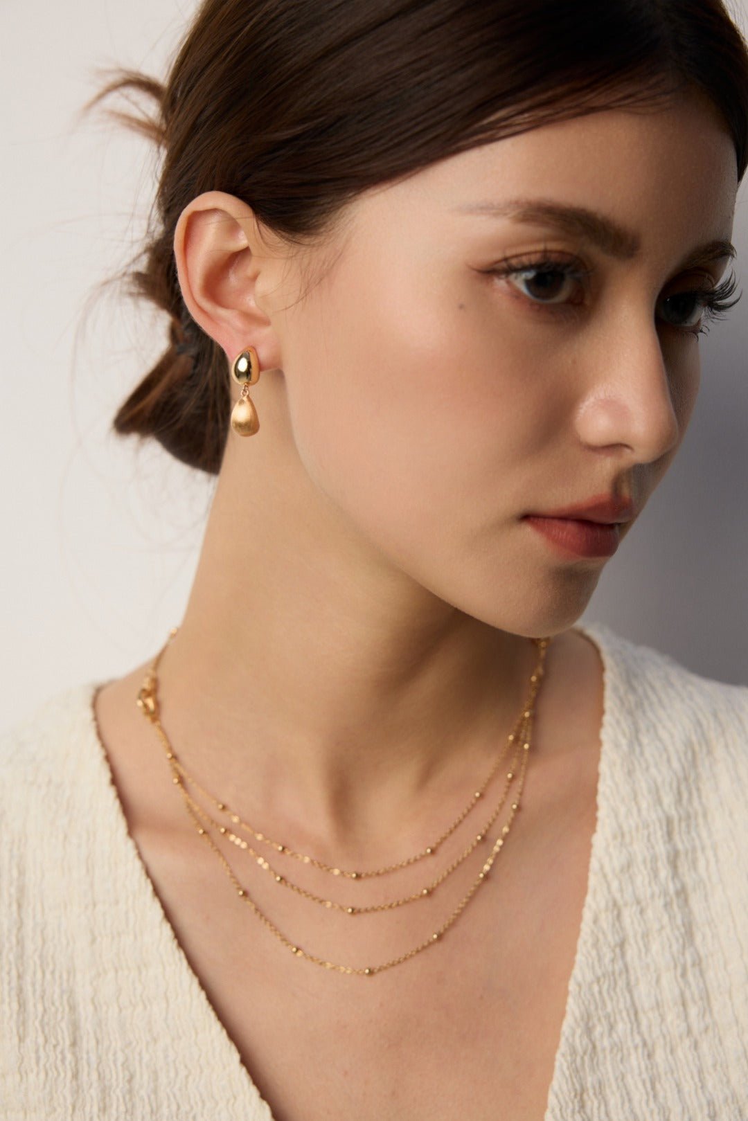 Golden Echo Earrings - Sterling Silver / 18K Gold Vermeil - Beau One