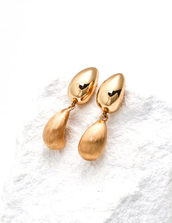 Golden Echo Earrings - Sterling Silver / 18K Gold Vermeil - Beau One