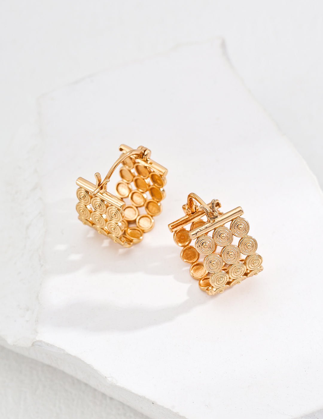 Gridlight Earrings - Sterling Silver / 18K Gold Vermeil - Beau One