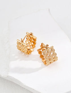 Gridlight Earrings - Sterling Silver / 18K Gold Vermeil - Beau One
