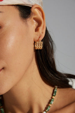Gridlight Earrings - Sterling Silver / 18K Gold Vermeil - Beau One