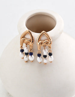 Indigo Chime Earrings - Sterling Silver / 18K Gold Vermeil - Beau One