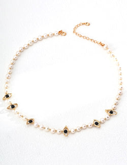 Midnight Eye Necklace - Sterling Silver / 18K Gold Vermeil - Beau One