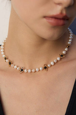 Midnight Eye Necklace - Sterling Silver / 18K Gold Vermeil - Beau One