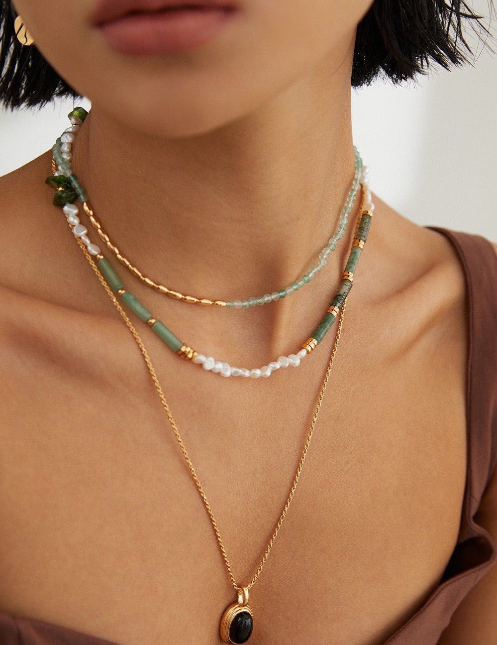 Mistdrop Necklace - Sterling Silver / 18K Gold Vermeil - Beau One