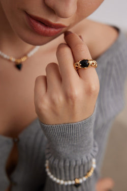 Molten Shadow Ring - Sterling Silver / 18K Gold Vermeil - Beau One