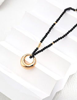 Nightfall Orbit Necklace - Sterling Silver / 18K Gold Vermeil - Beau One