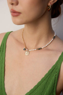 Nomad Pearl Necklace - Sterling Silver / 18K Gold Vermeil - Beau One