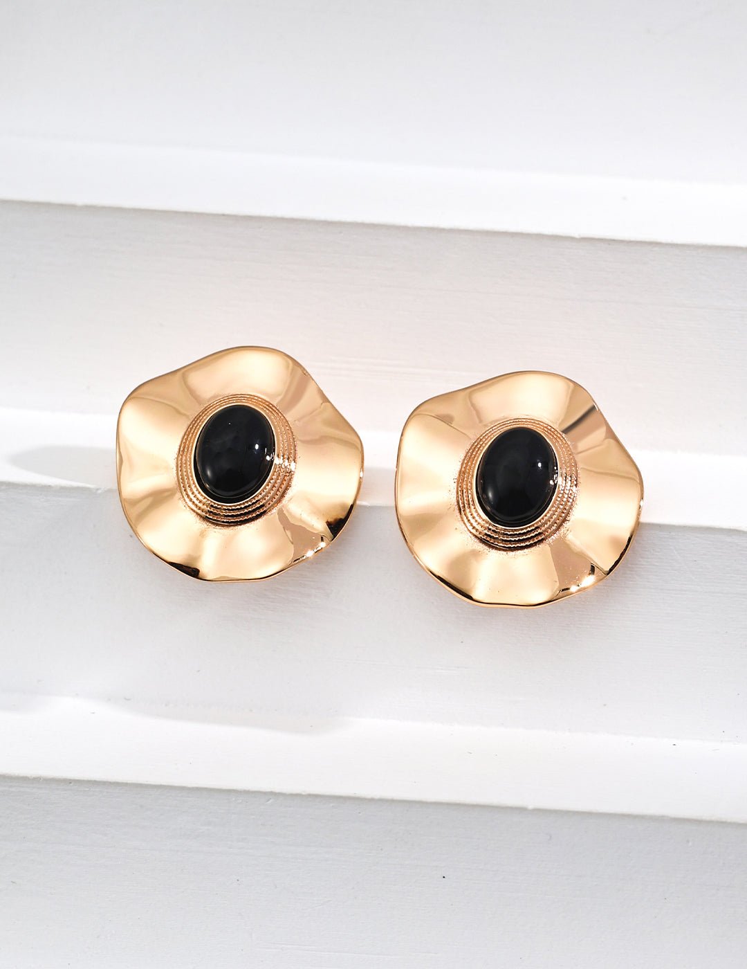 Petal Glow Earrings - Sterling Silver / 18K Gold Vermeil - Beau One