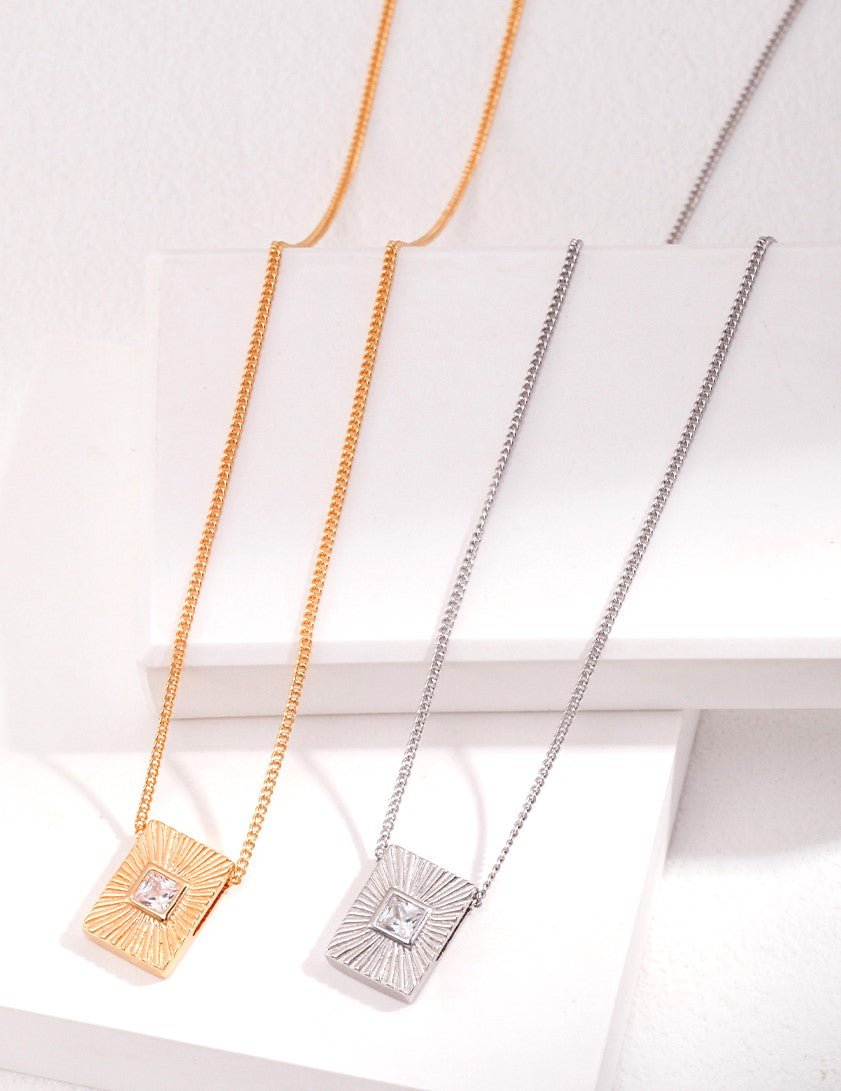 Radiant Echo Necklace - Sterling Silver / 18K Gold Vermeil - Beau One