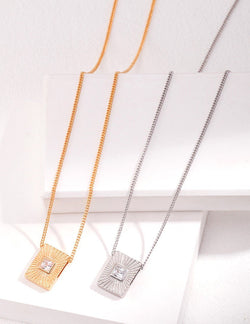 Radiant Echo Necklace - Sterling Silver / 18K Gold Vermeil - Beau One