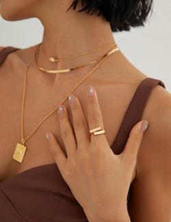 Radiant Echo Necklace - Sterling Silver / 18K Gold Vermeil - Beau One