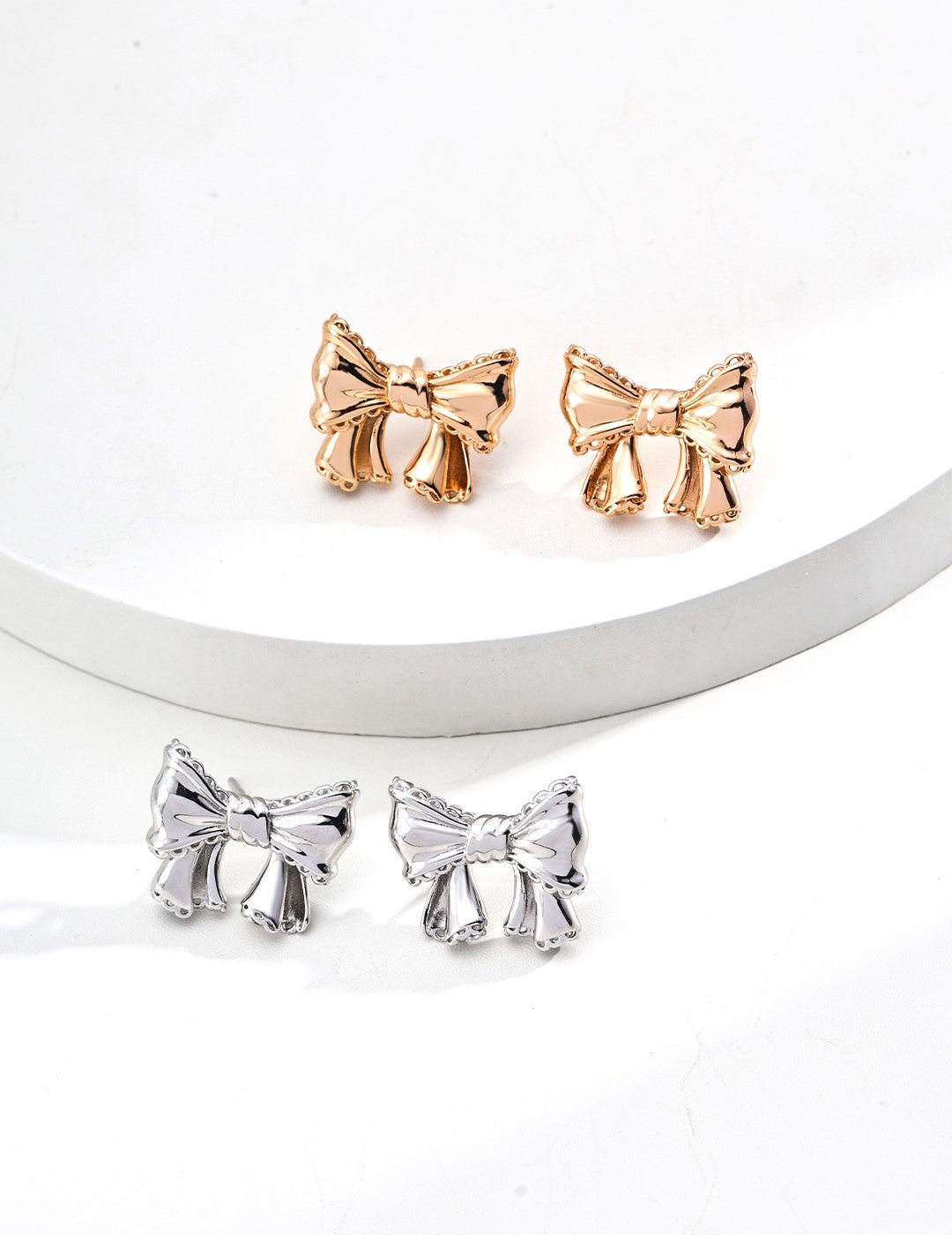 Satin Knot Earrings - Sterling Silver / 18K Gold Vermeil - Beau One
