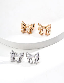 Satin Knot Earrings - Sterling Silver / 18K Gold Vermeil - Beau One