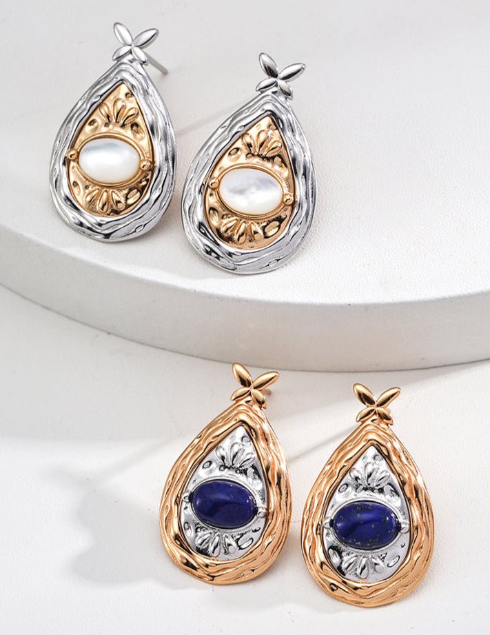 Seraphina Drop Earrings - Sterling Silver / 18K Gold Vermeil - Beau One