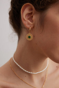Serene Orbit Earrings - Sterling Silver / 18K Gold Vermeil - Beau One
