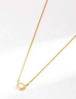 Silent Moon Necklace - Sterling Silver / 18K Gold Vermeil - Beau One