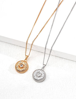 Star Halo Necklace in Sterling Silver | 18K Gold Vermeil - Sterling Silver / 18K Gold Vermeil - Beau One