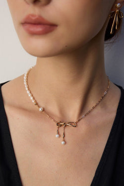 Tied Grace Necklace - Sterling Silver / 18K Gold Vermeil - Beau One