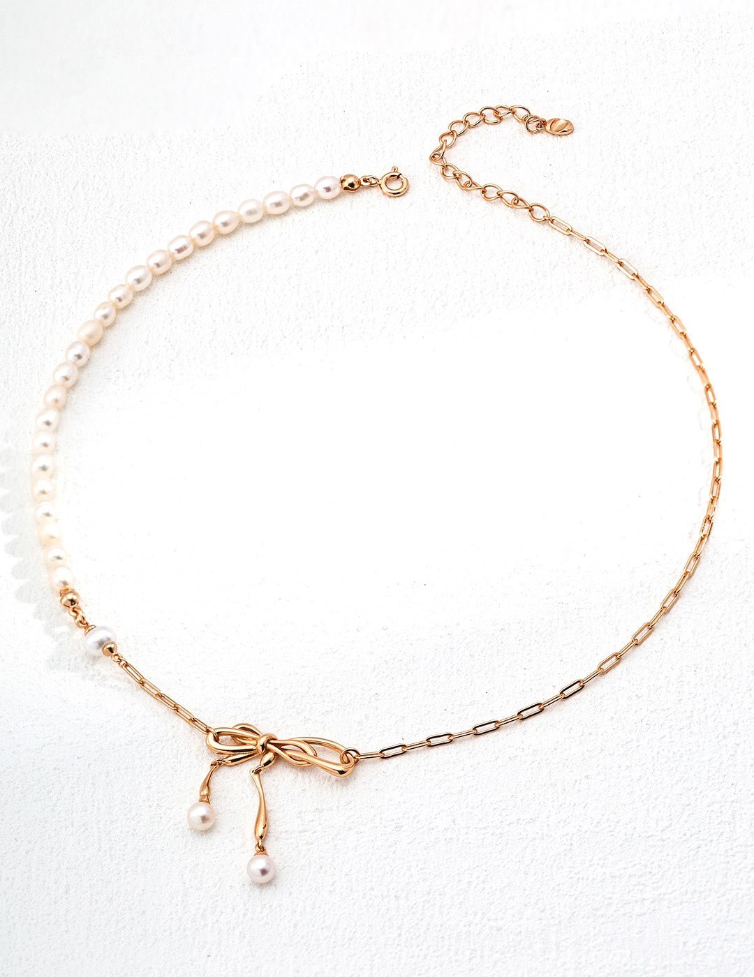 Tied Grace Necklace - Sterling Silver / 18K Gold Vermeil - Beau One