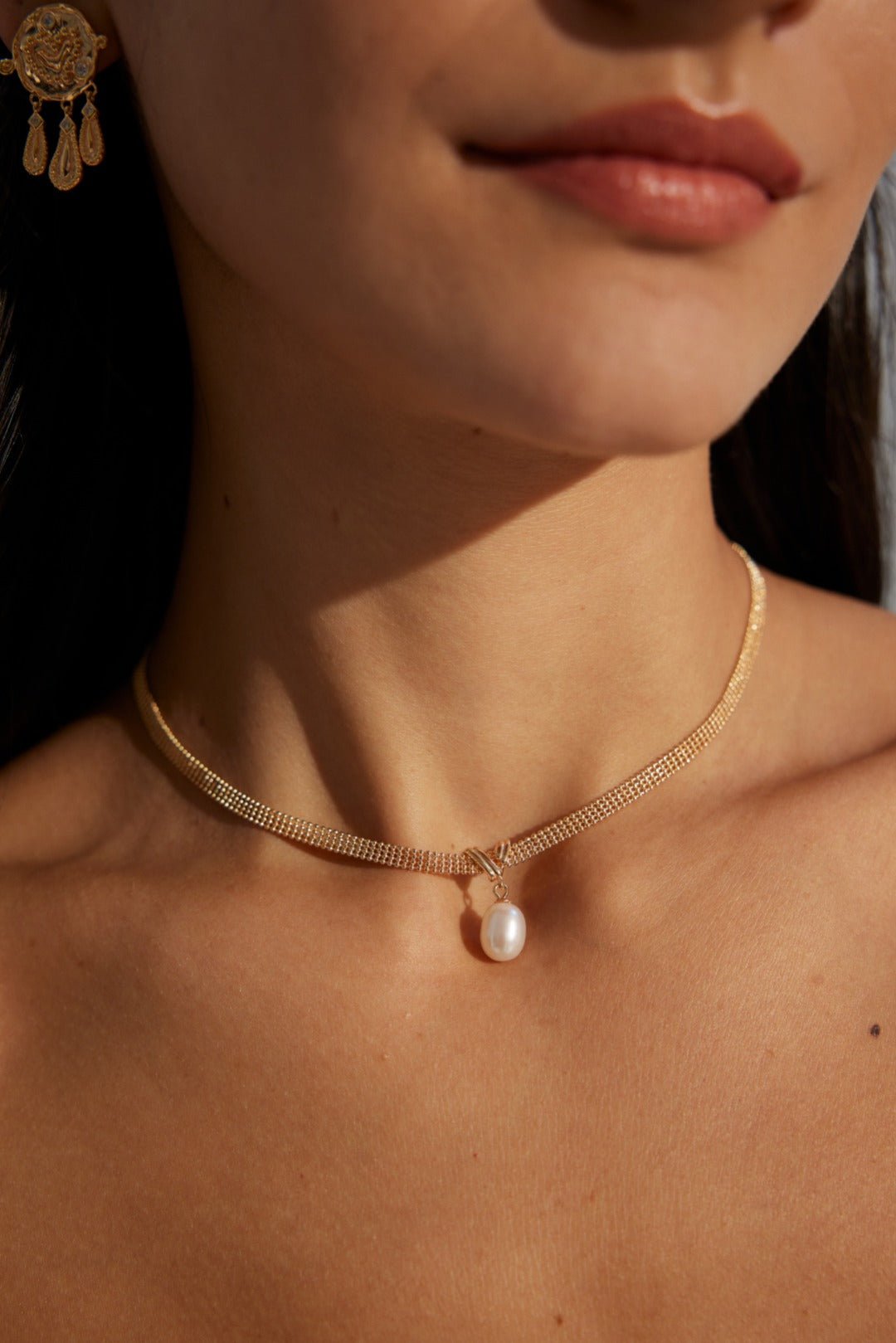 Velvet Pearl Necklace - Sterling Silver / 18K Gold Vermeil - Beau One