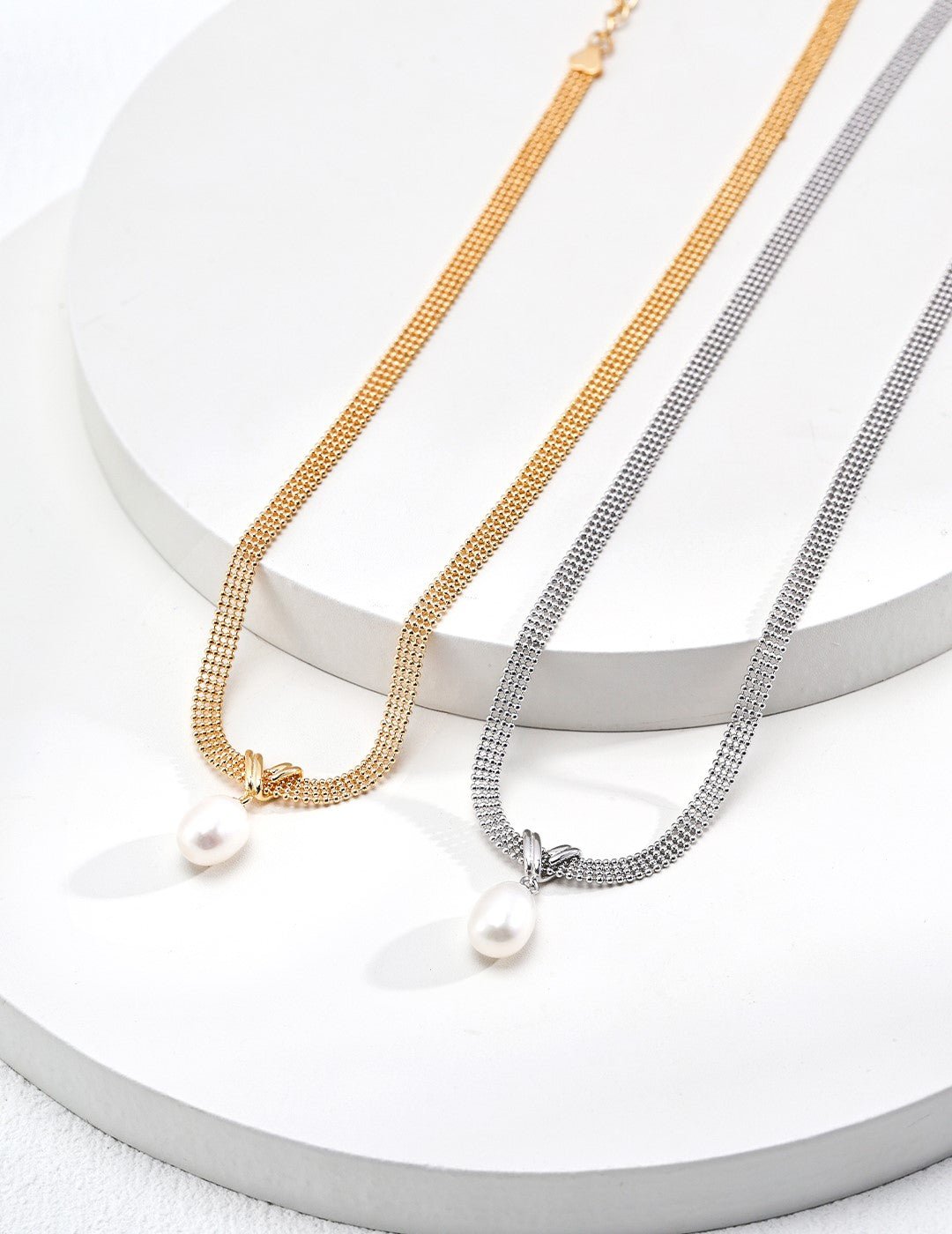 Velvet Pearl Necklace - Sterling Silver / 18K Gold Vermeil - Beau One