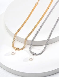 Velvet Pearl Necklace - Sterling Silver / 18K Gold Vermeil - Beau One