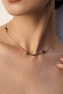 Verdant Flow Necklace - Sterling Silver / 18K Gold Vermeil - Beau One