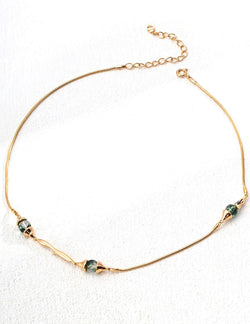 Verdant Flow Necklace - Sterling Silver / 18K Gold Vermeil - Beau One