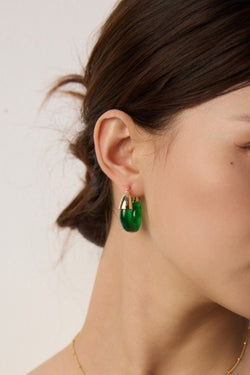 Verdant Loop Earrings - Sterling Silver / 18K Gold Vermeil - Beau One